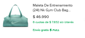 bolso nike